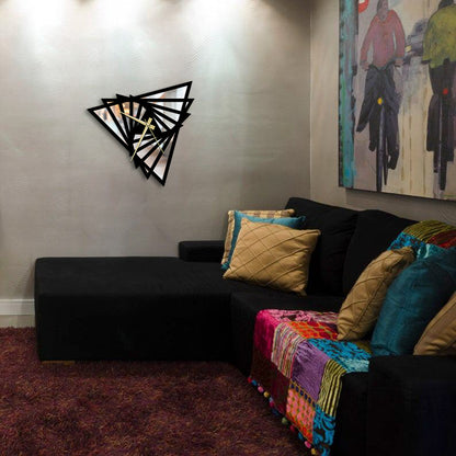 Prism Metal Wall Clock Merror