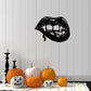 Vampire Lip Halloween Metal Wall Art Led Options