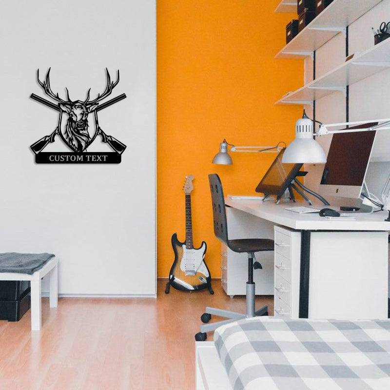 Custom Deer Head Metal Wall Art