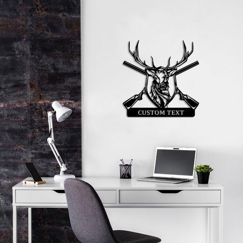 Custom Deer Head Metal Wall Art