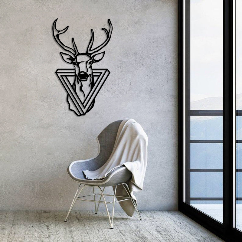 Deer V10 Metal Wall Art