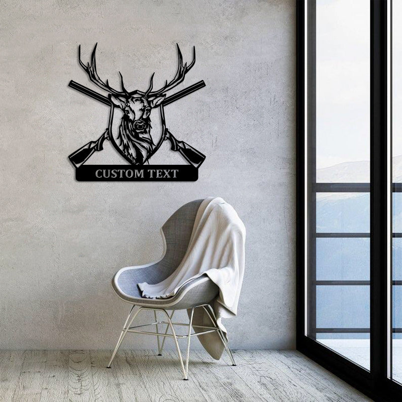 Custom Deer Head Metal Wall Art