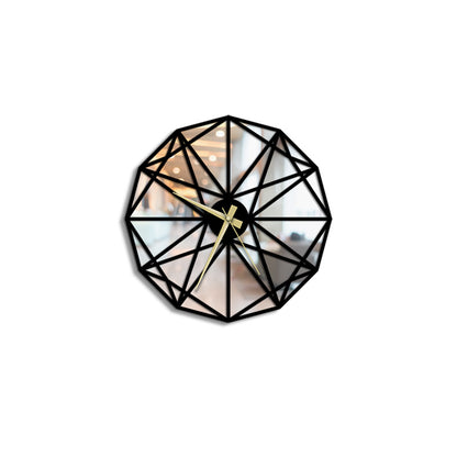 Origami Metal Wall Clock Merror