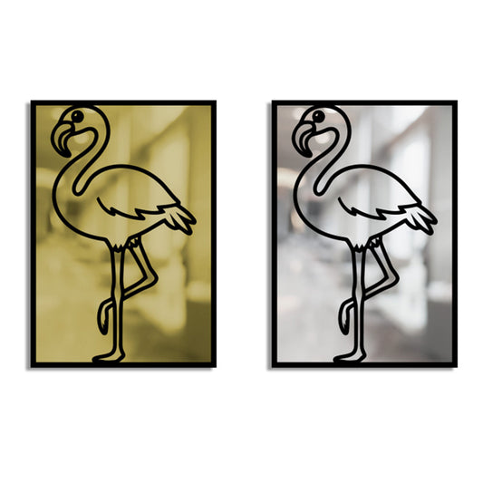 Flamingo Merror Metal Duvar Dekoru