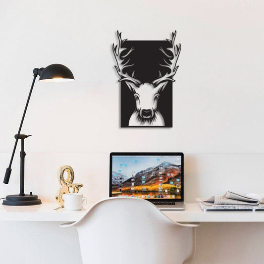 Deer V3 Metal Wall Art