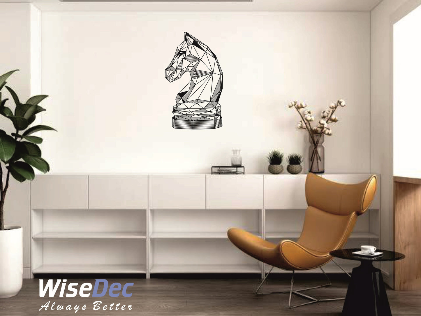 Chess Horse Metal Wall Art