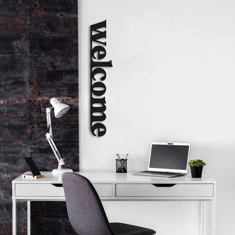 Welcome Metal Wall Sign