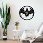 Bat Metal Wall Clock