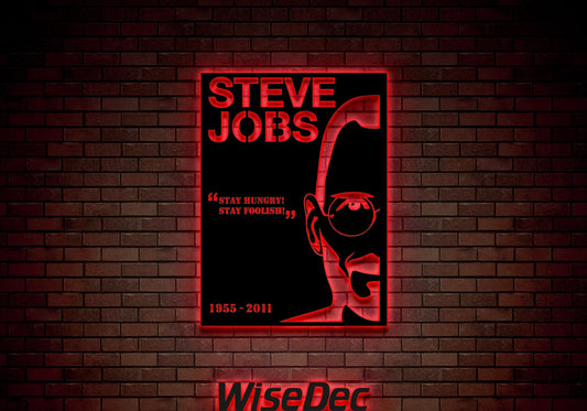 Steve Jobs v2 Metal Duvar Dekoru