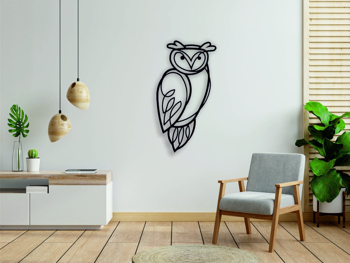 Owls Wall Metal Art