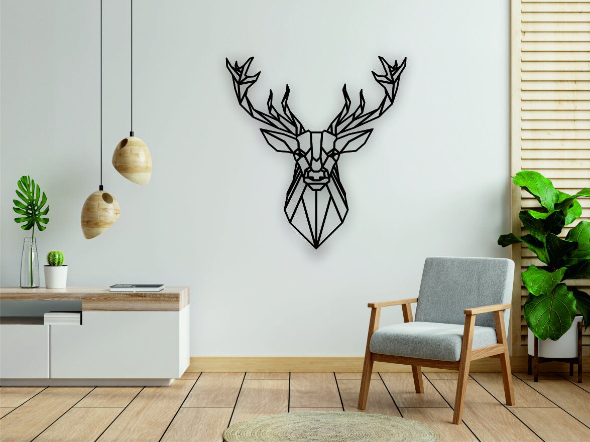 Deer Wall  Metal l Art