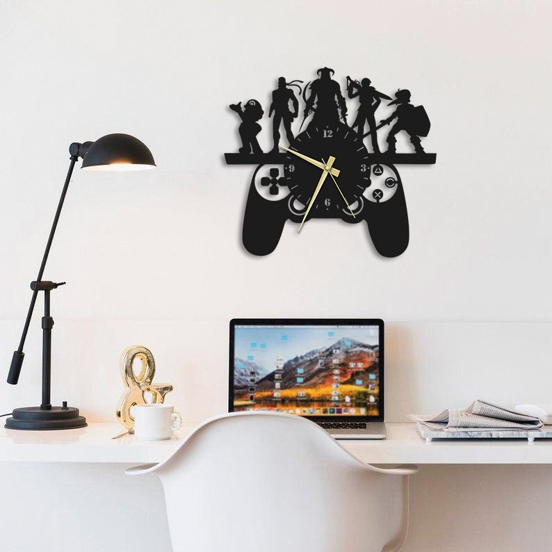 Game Console Metal Wall Clock