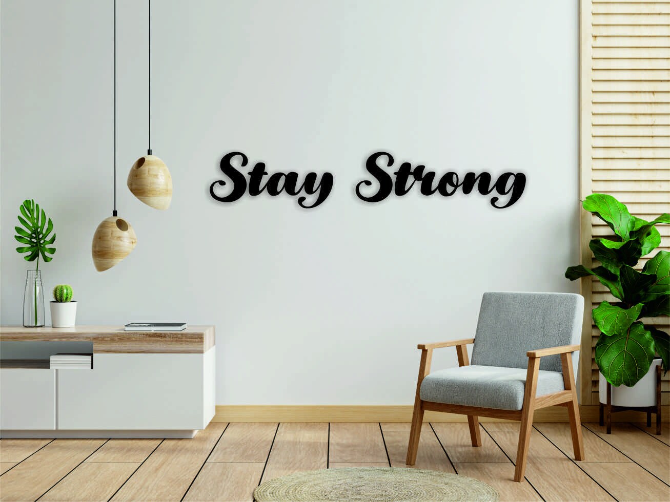 Stay Strong Wall Graffiti
