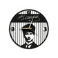 Ataturk Metal Wall Clock