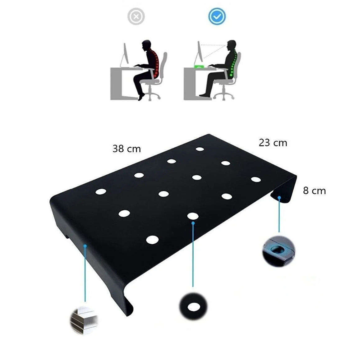 WiseDec SkyRise Masaüstü Bilgisayar Standı