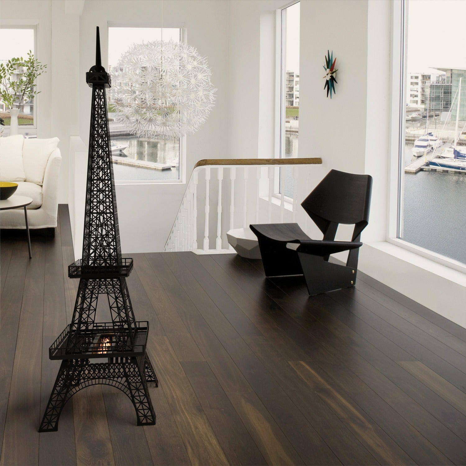 Paris Eyfel Kulesi Bacasız Şömine Metal 140CM