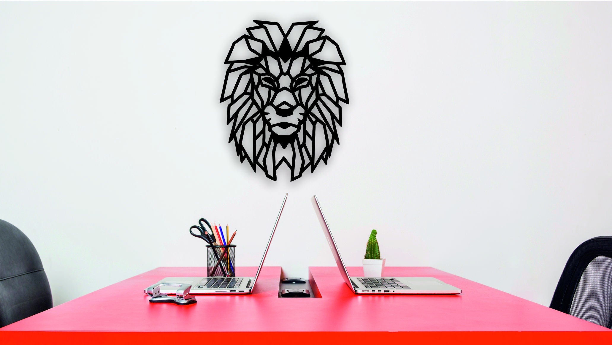 Aslan V1 Metal Duvar Tablosu