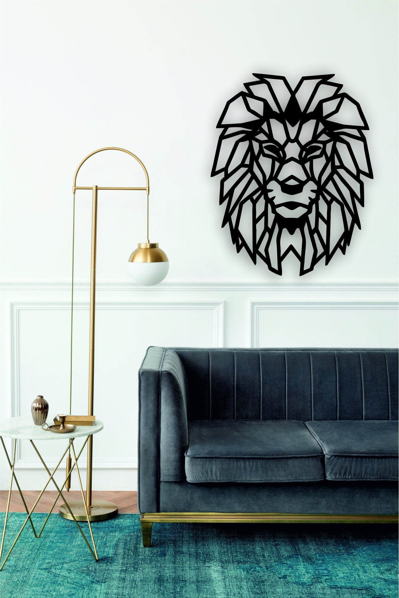 Aslan V1 Metal Duvar Tablosu