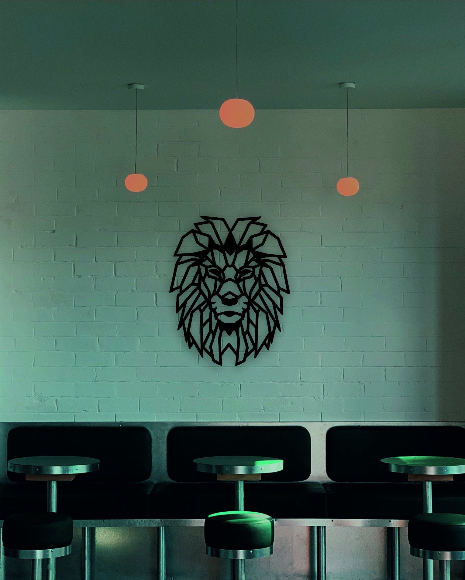 Aslan V1 Metal Duvar Tablosu