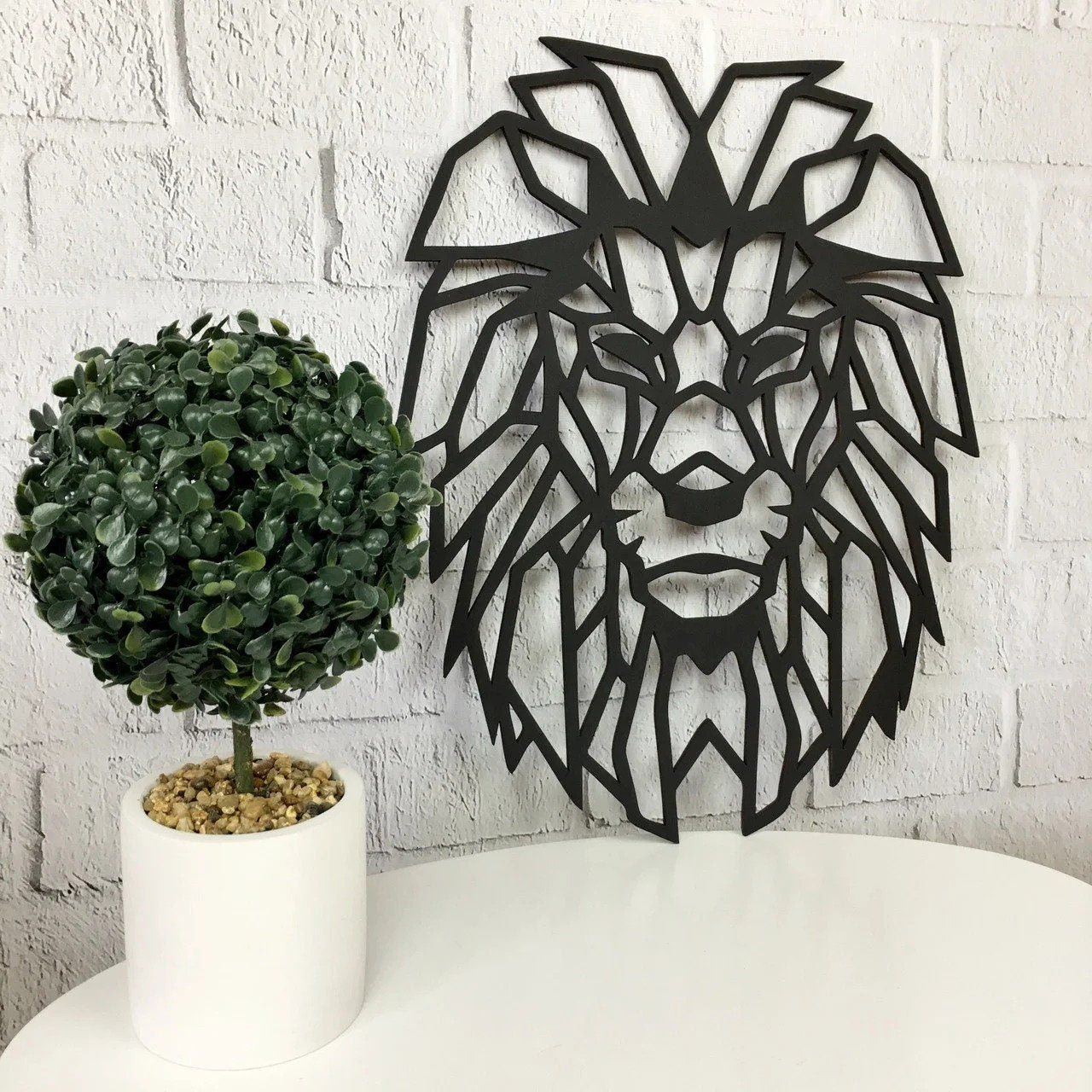 Aslan V1 Metal Duvar Tablosu