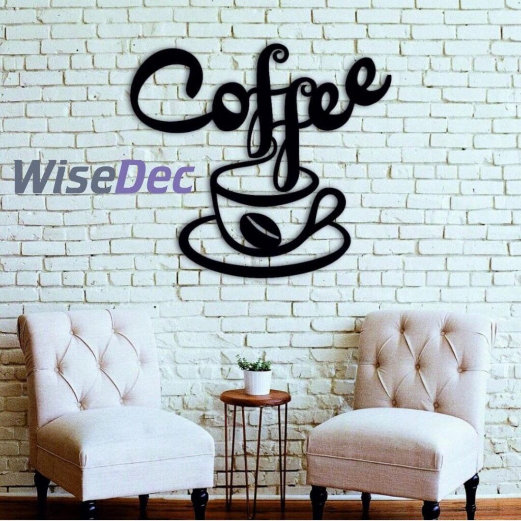 Coffee Metal Duvar Tablosu