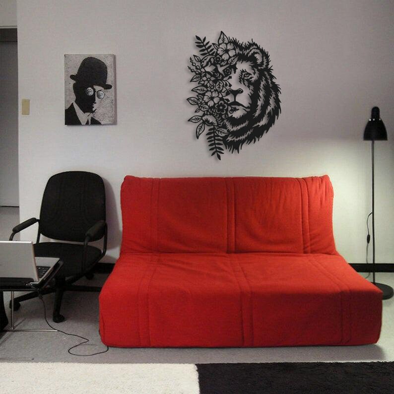 Aslan V3 Metal Duvar Tablosu