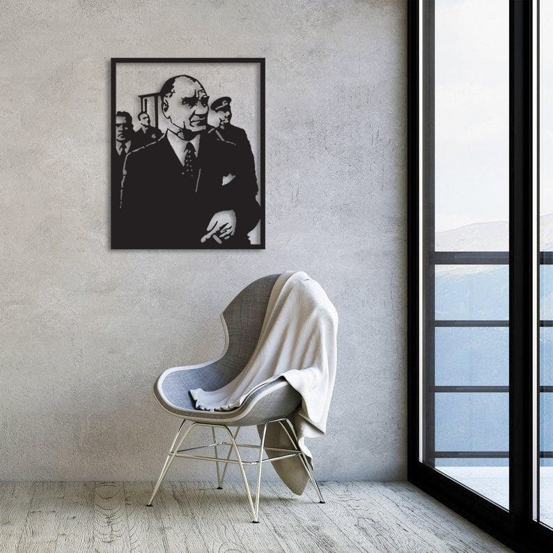 Atatürk V3 Merror Metal Tablo