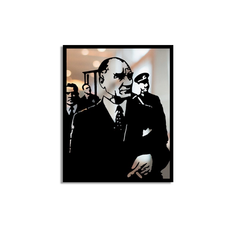 Atatürk V3 Merror Metal Tablo