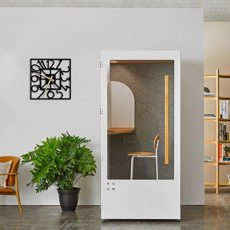 Square Metal Duvar Saati