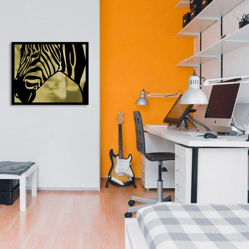 Zebra Metal Duvar Tablosu Merror