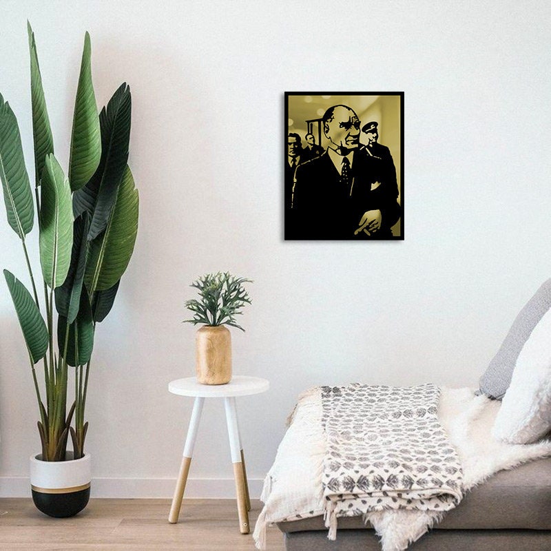 Atatürk V3 Merror Metal Tablo