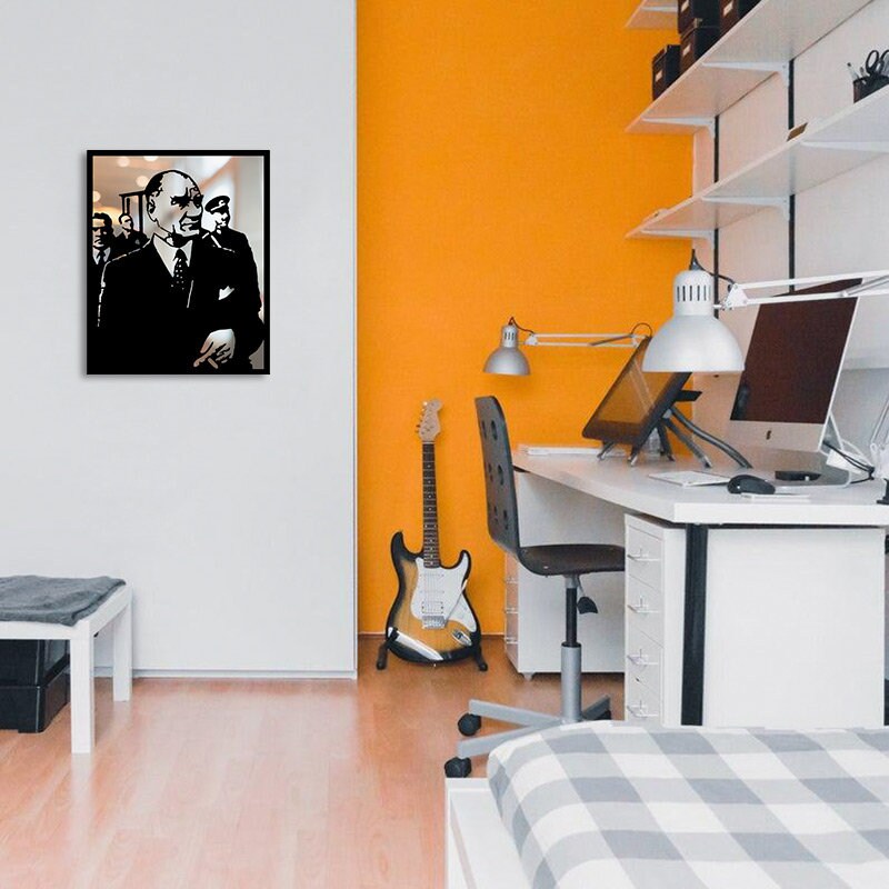 Atatürk V3 Merror Metal Tablo