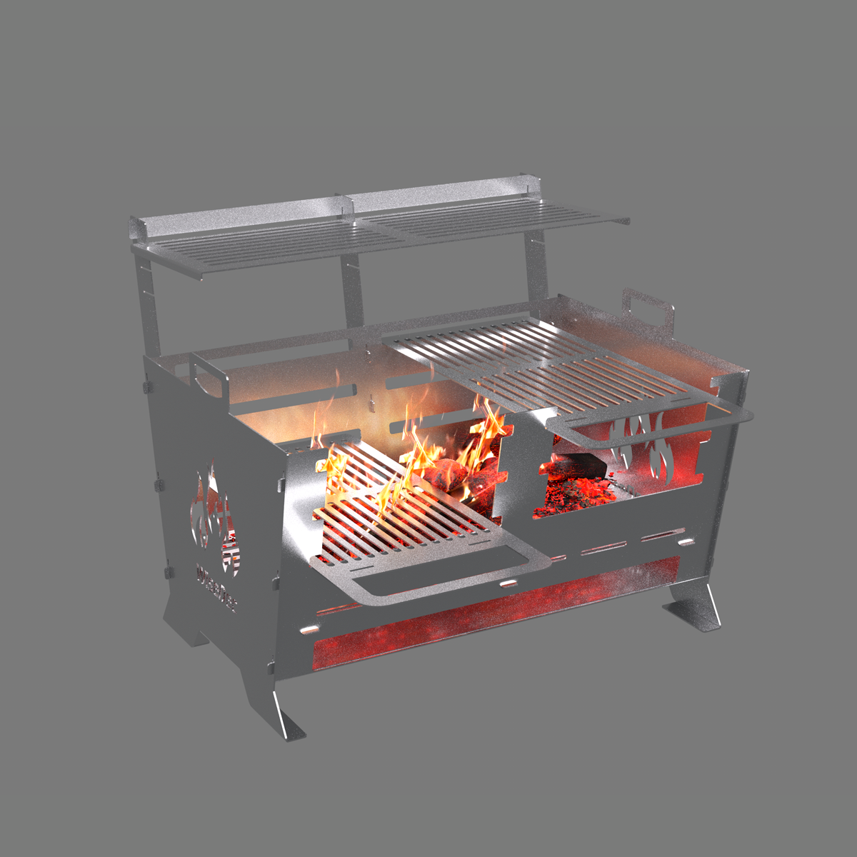 WiseGrill Portatif Taşınabilir Metal Mangal WG5 Çantalı